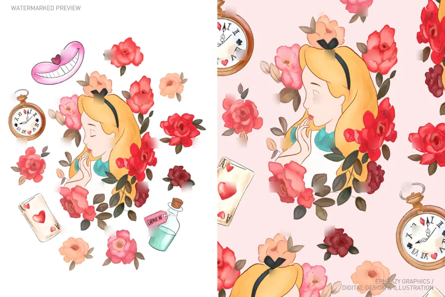 Alice in Wonderland Set [041] - 1