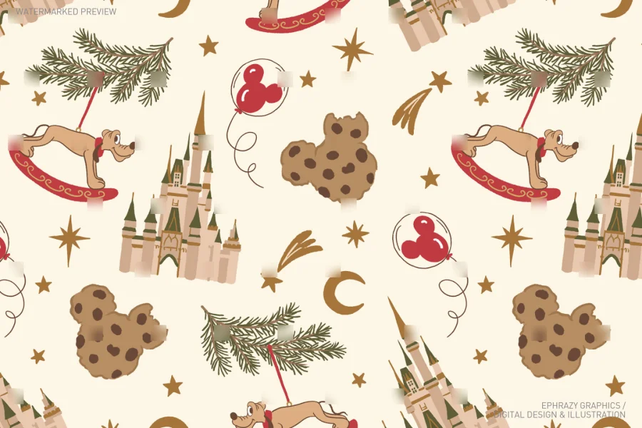 Christmas Disney With Pluto Set [045] - 3