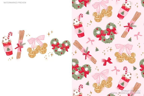 Christmas Coquette Mickey Gingle Bells Set [051] - Sets