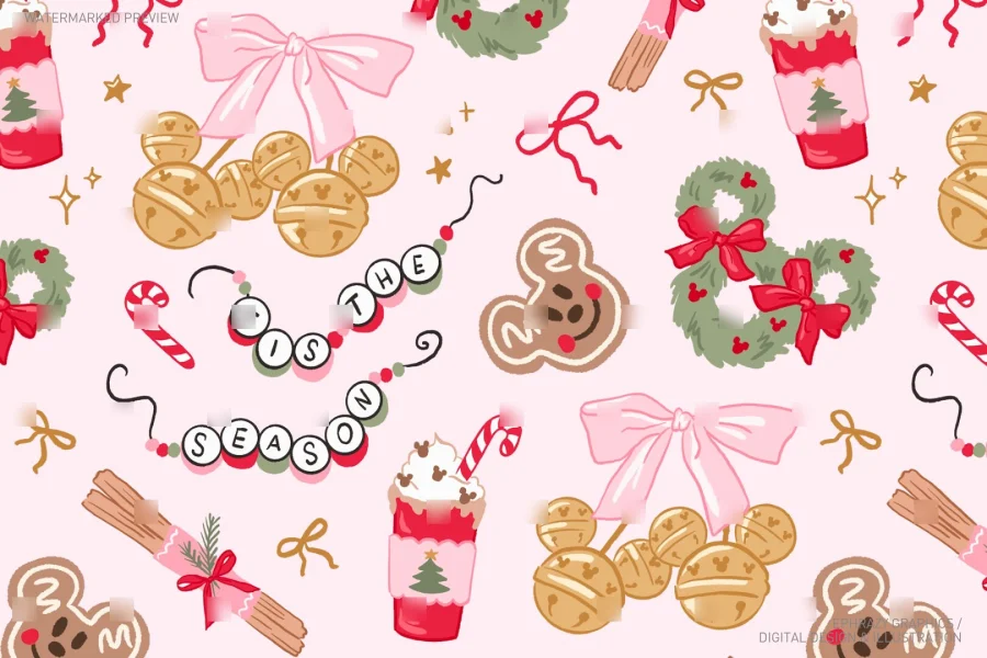 Christmas Coquette Mickey Jingle Bells Set [051] - 7