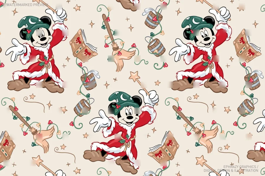 Christmas Mickey Sorcerer Santa Claus Set [053] - 3