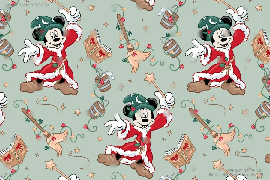 Christmas Mickey Sorcerer Santa Claus Set [053] - 5