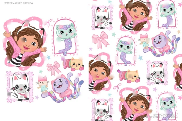 Gabby's Dollhouse Pink Girly Coquette Set [060] - Sets