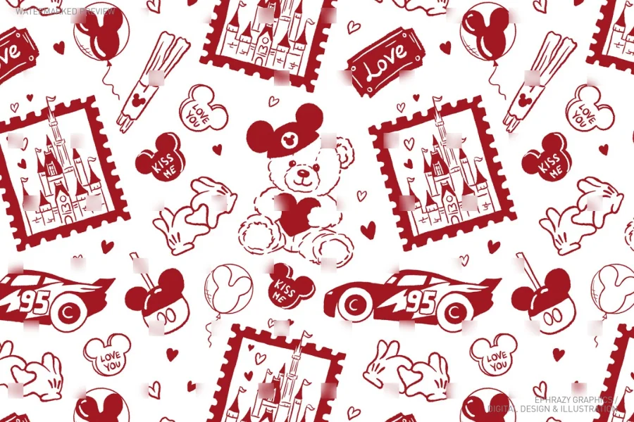 Valentine's Day Gender Neutral Teddy Bear and Castle Set [061] - 4