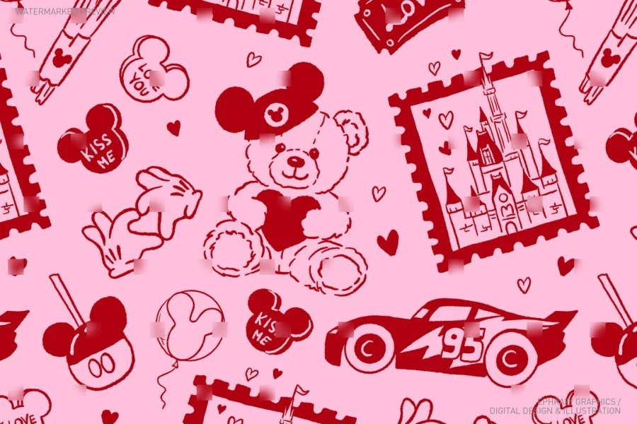 Valentine's Day Gender Neutral Teddy Bear and Castle Set [061] - 5