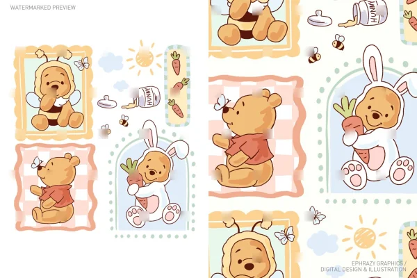 Easter Spring Winnie The Pooh Set [067] - Sets