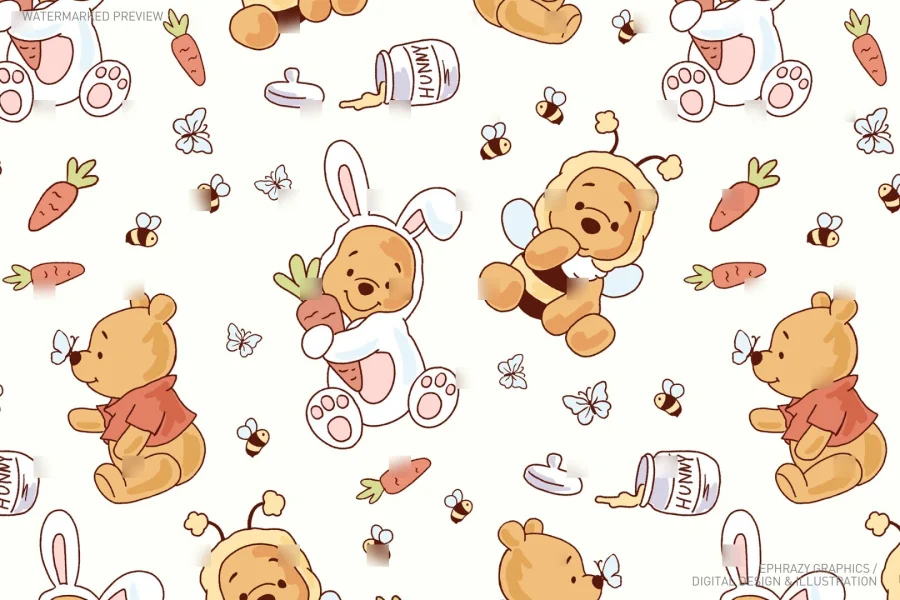 Easter Spring Winnie The Pooh Set [067] - 7