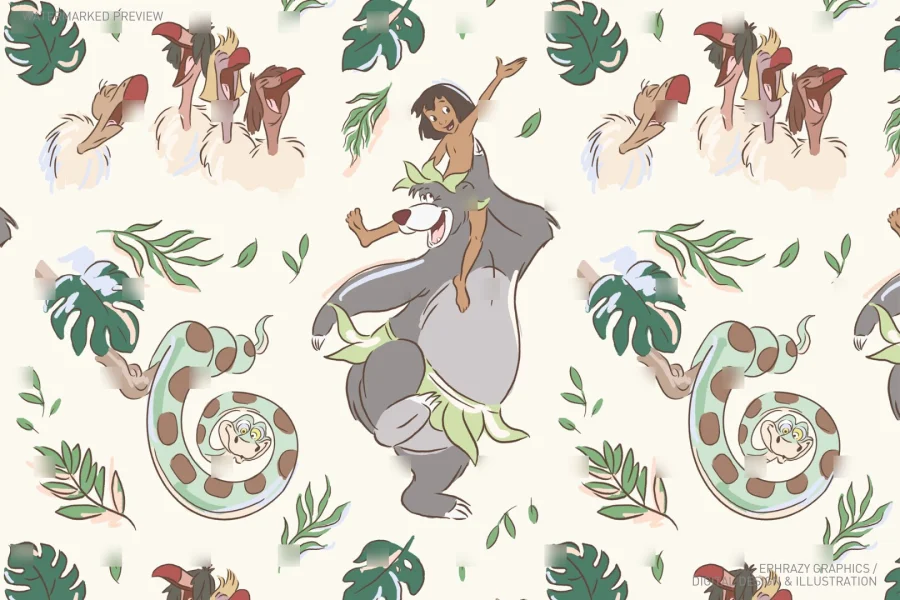 Jungle Book Seamless Pattern [071] - 6