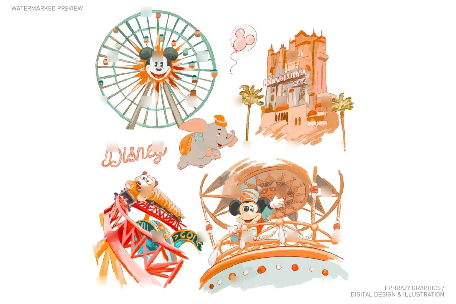 Magic Park Clip Art [072] - 1