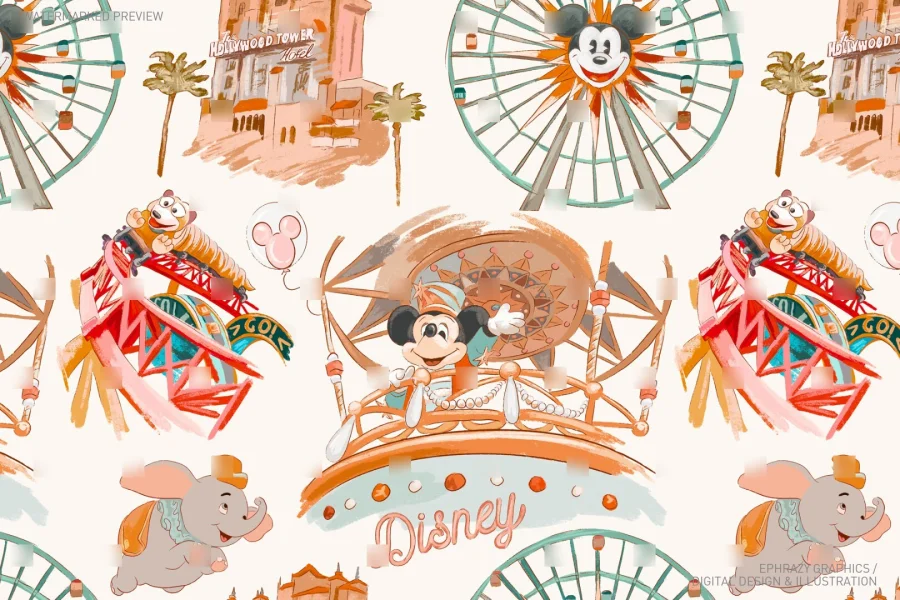 Magic Park Seamless Pattern [072] - 1