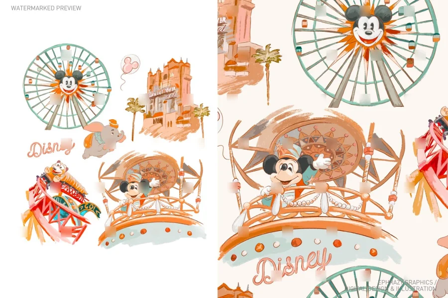 Magic Park Hand Drawn Set [072] - 1