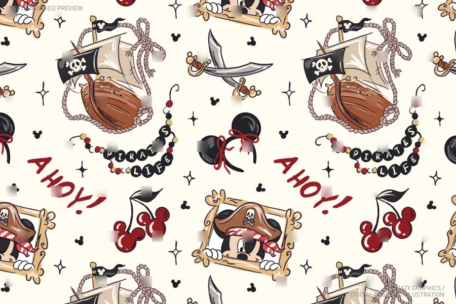 Pirates Cruise Seamless Pattern [084] - 1