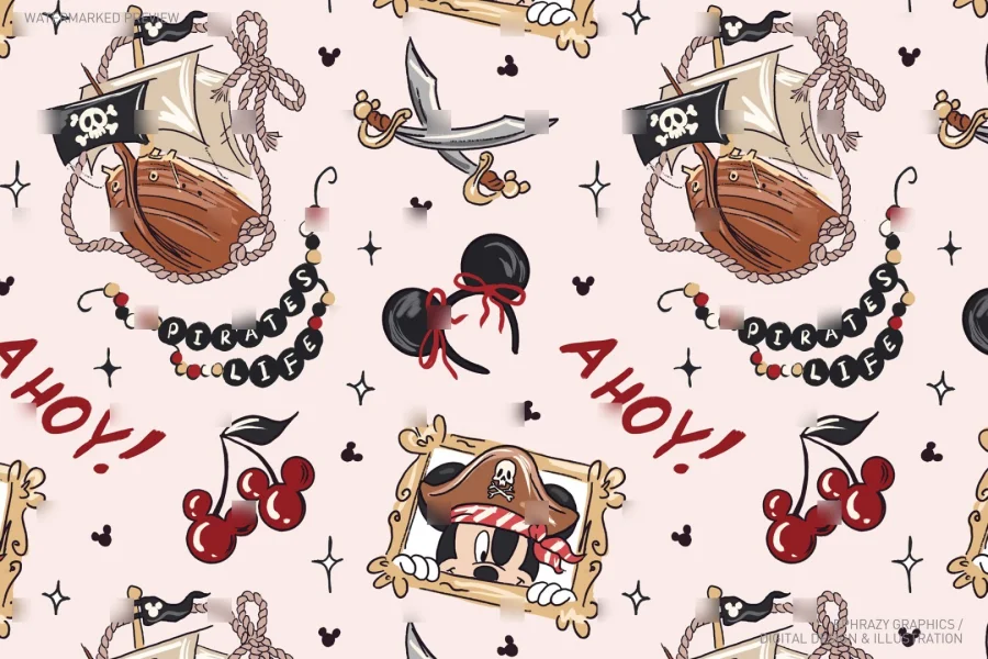 Pirates Cruise Seamless Pattern [084] - 4