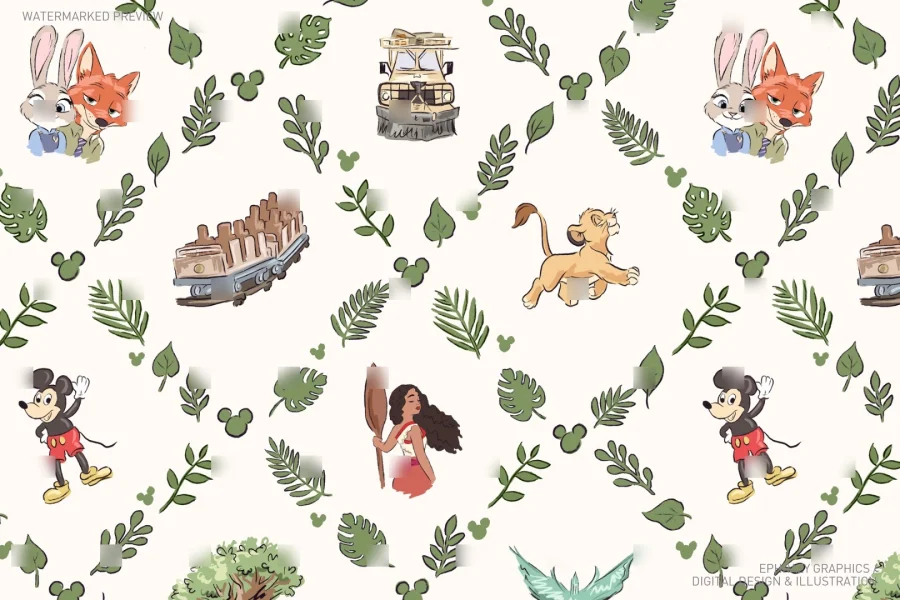 Animal Kingdom Seamless Pattern [087] - 3
