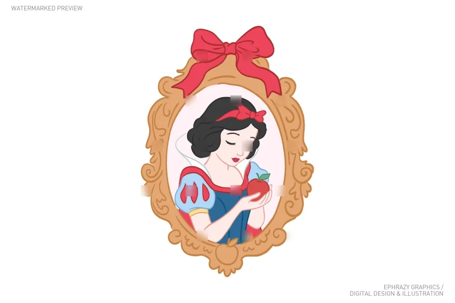 Snow White Princess Clipart [091] - 2