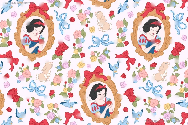 Snow White Seamless Pattern [091] - Seamless