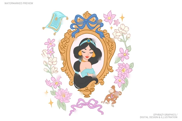 Aladdin Princess Jasmine Clipart [092] - Clipart