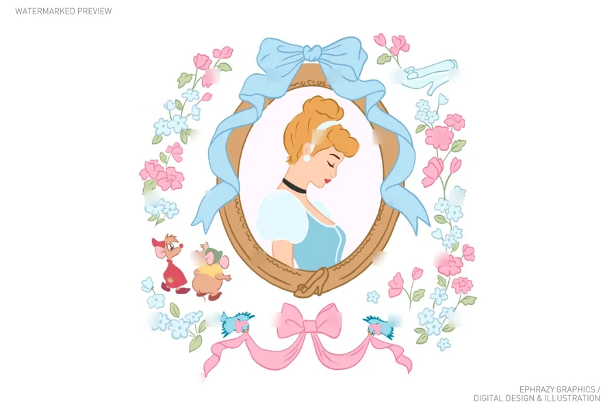 Cinderella Princess Clipart [093] - 1