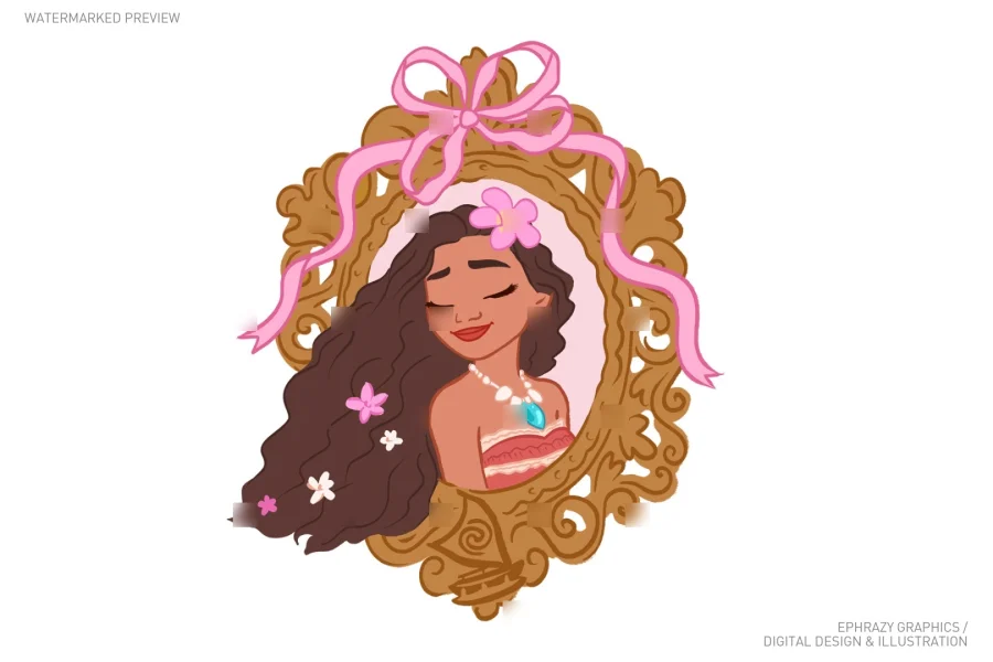 Moana Princess Clipart [094] - 2