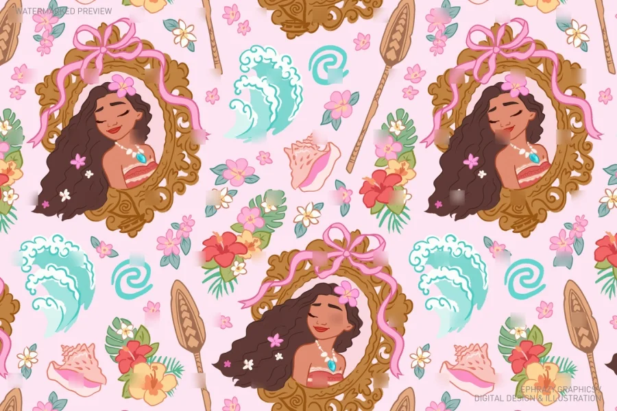 Moana Seamless Pattern [094] - 2