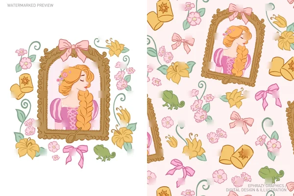 Tangled Princess Rapunzel Set [095] - Sets