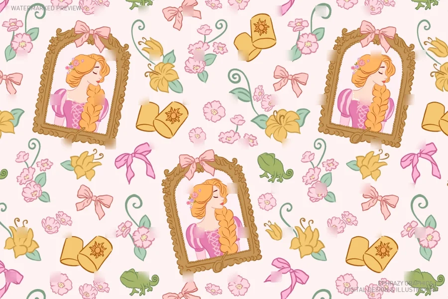 Tangled Princess Rapunzel Set [095] - 4