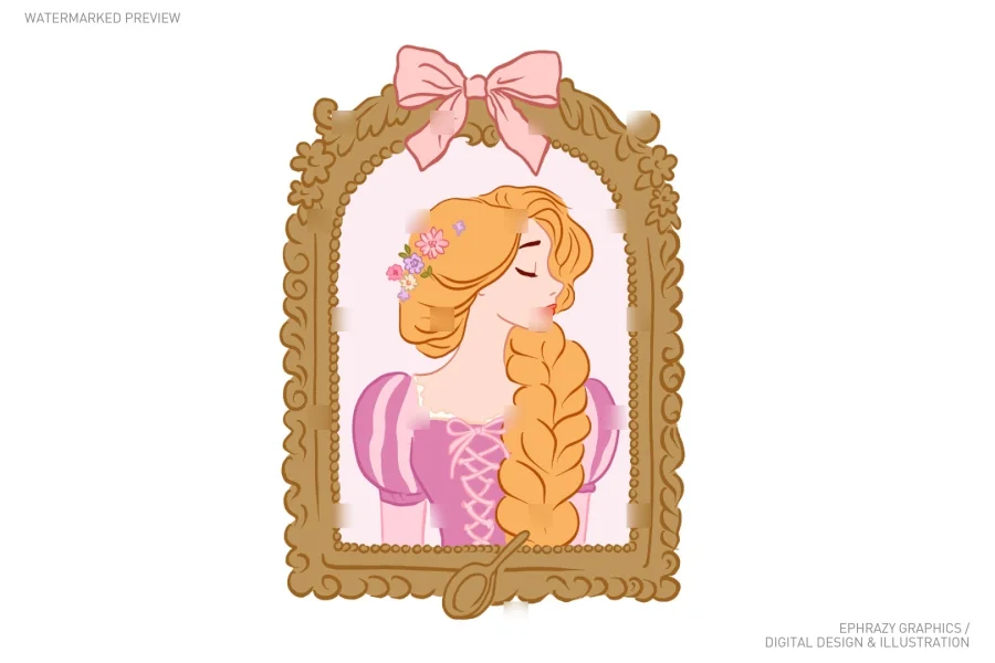 Tangled Princess Rapunzel Set [095] - 3