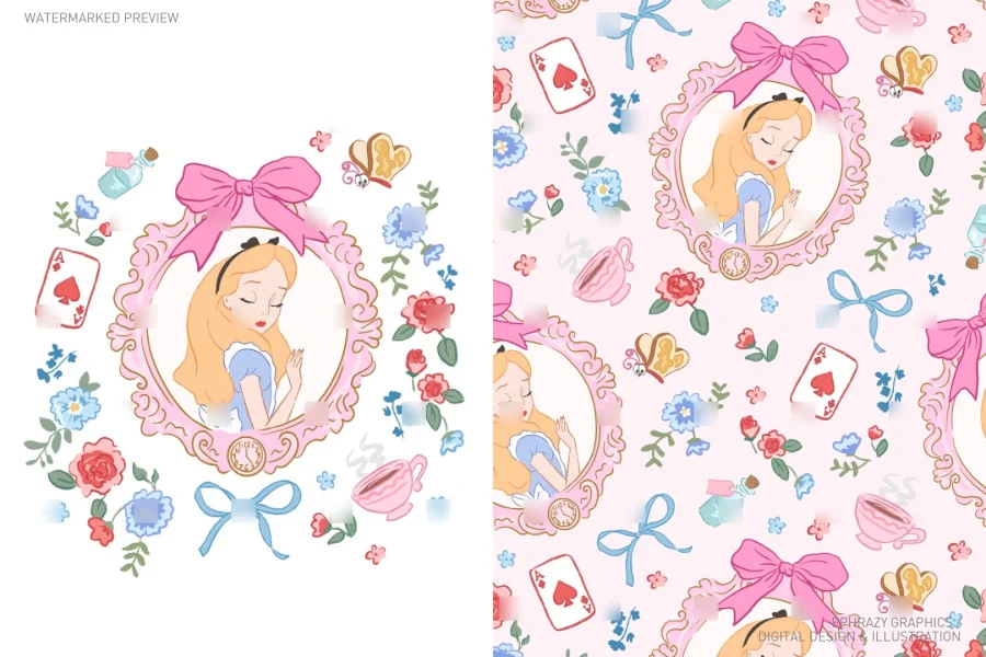 Alice in Wonderland Set [099] - 1