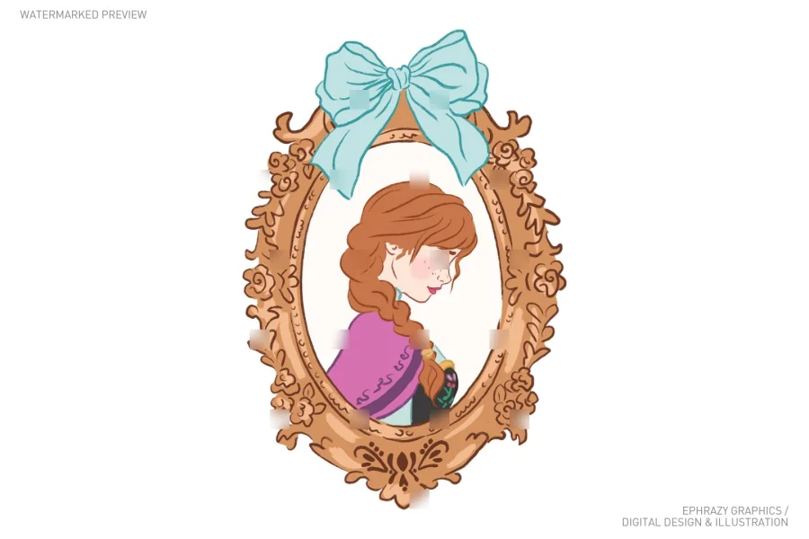 Frozen Princess Anna Clipart [100] - 2
