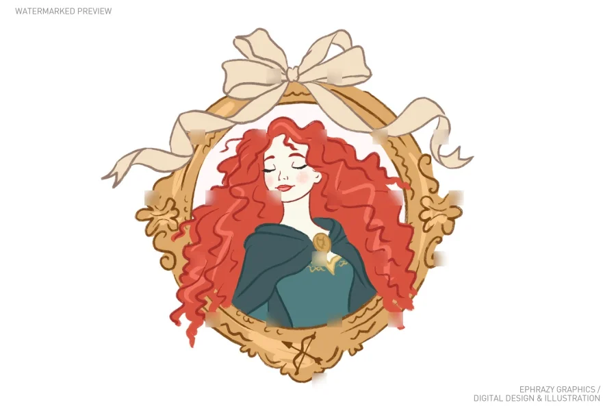 Brave Princess Merida Clipart [101] - 2