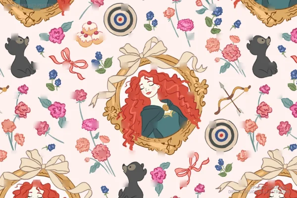 Brave Princess Merida Seamless Pattern [101] - Seamless