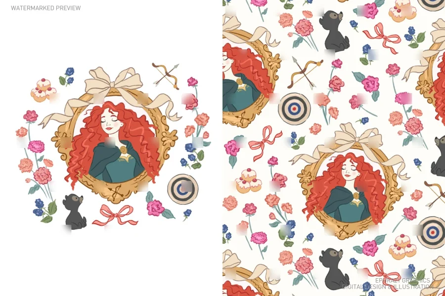 Brave Princess Merida Set [101] - 1