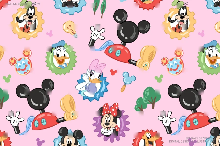 Mickey Mouse Clubhouse Seamless Pattern [104] - 2