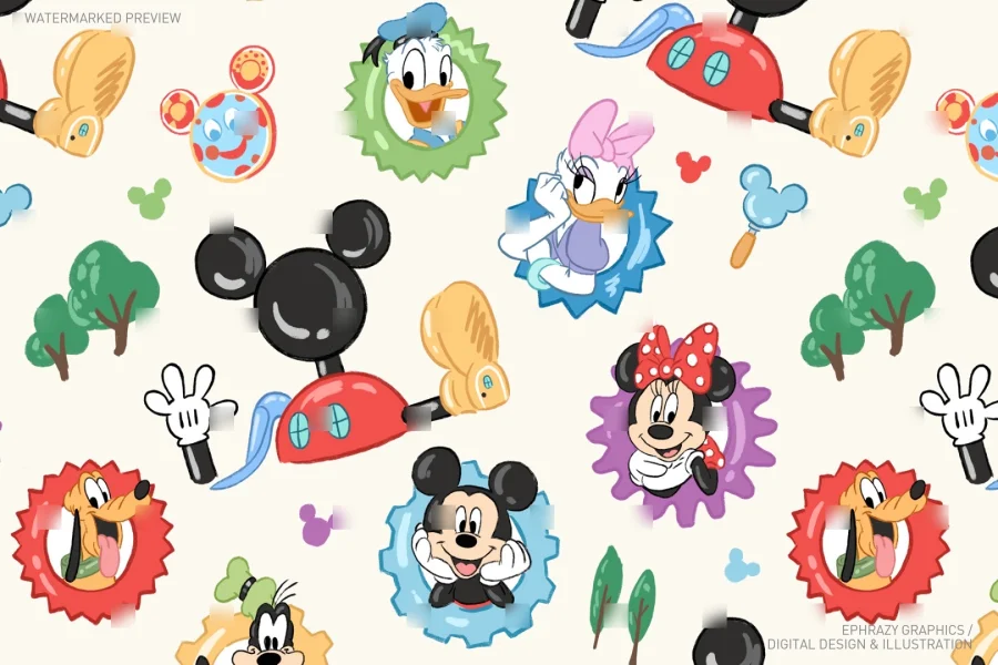 Mickey Mouse Clubhouse Seamless Pattern [104] - 3