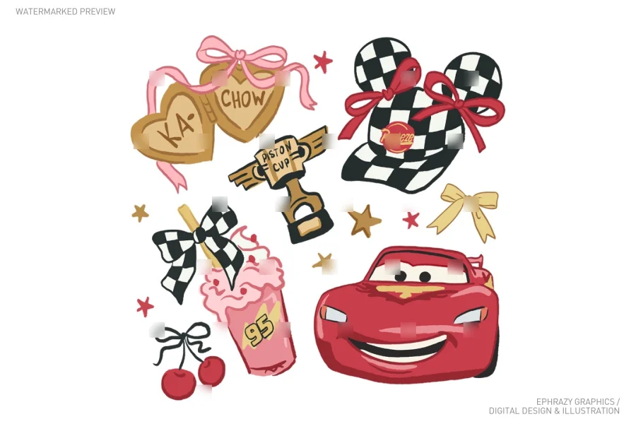 Lightning McQueen Cars Set [105] - 3