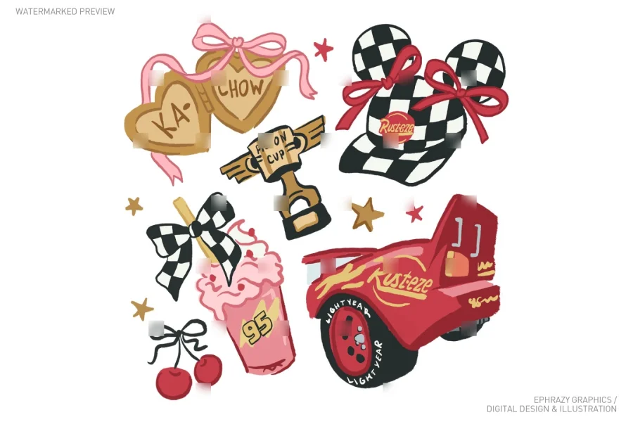Lightning McQueen Cars Clipart [105] - 2