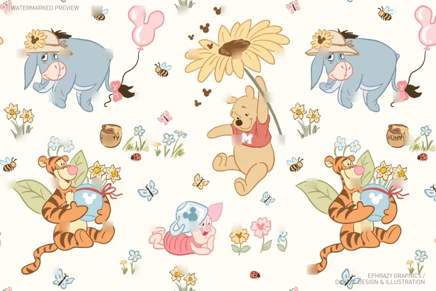 Winnie the Pooh Floral Spring Set  [107] - 7