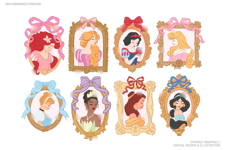 Disney Princesses Clipart [108] - 1