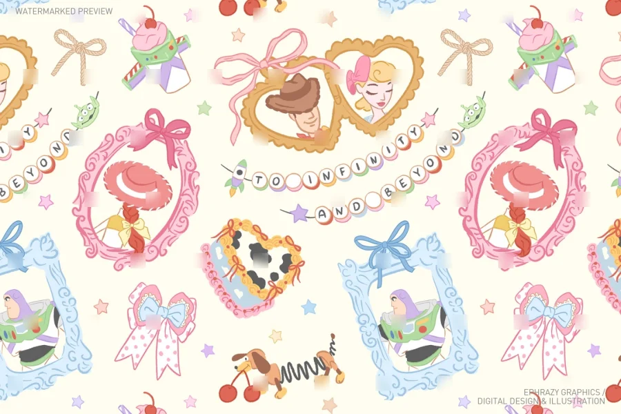 Toy Story To Infinity and Beyond Seamless Pattern [110] - 1