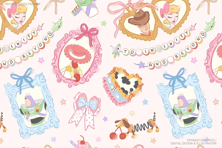 Toy Story To Infinity and Beyond Seamless Pattern [110] - 2