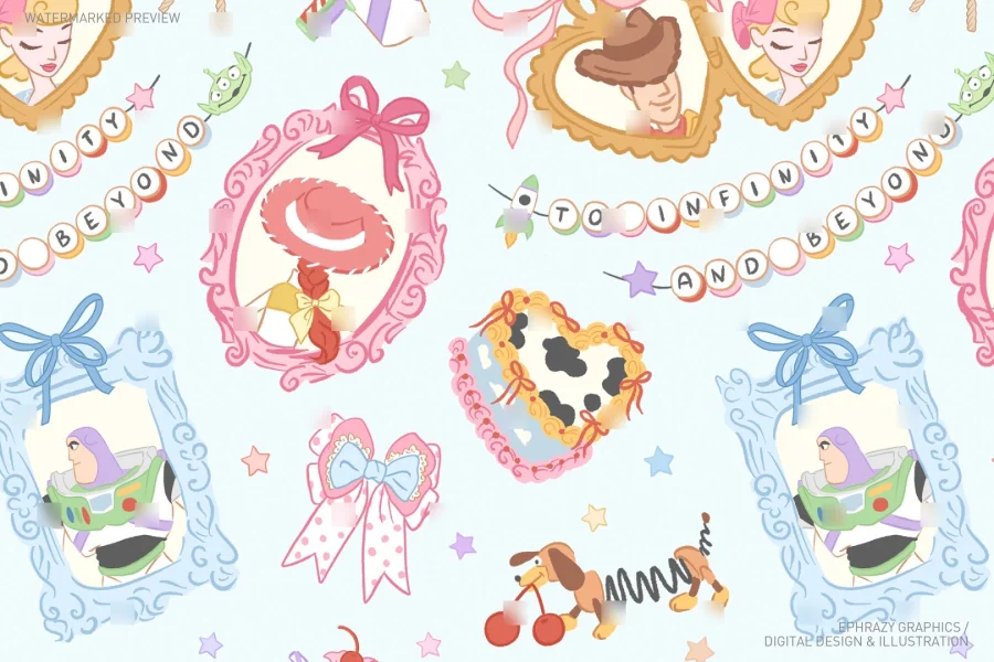 Toy Story To Infinity and Beyond Seamless Pattern [110] - 3