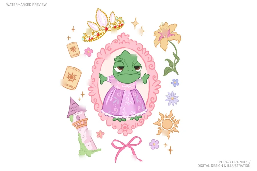 Tangled Rapunzel and Pascal Set [111] - 2