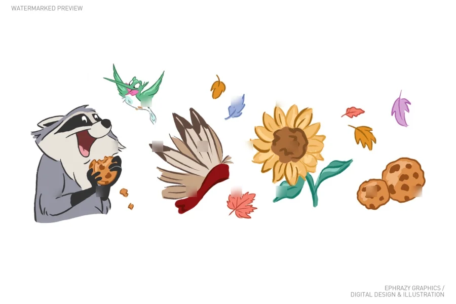 Meeko and Flit Pocahontas Clipart [114] - 2