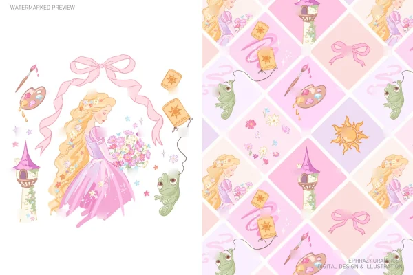 Tangled Rapunzel and Pascal Set [115] - Sets