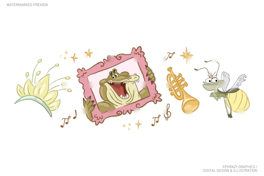 Princess and the Frog Louis and Ray Set [116] - 3