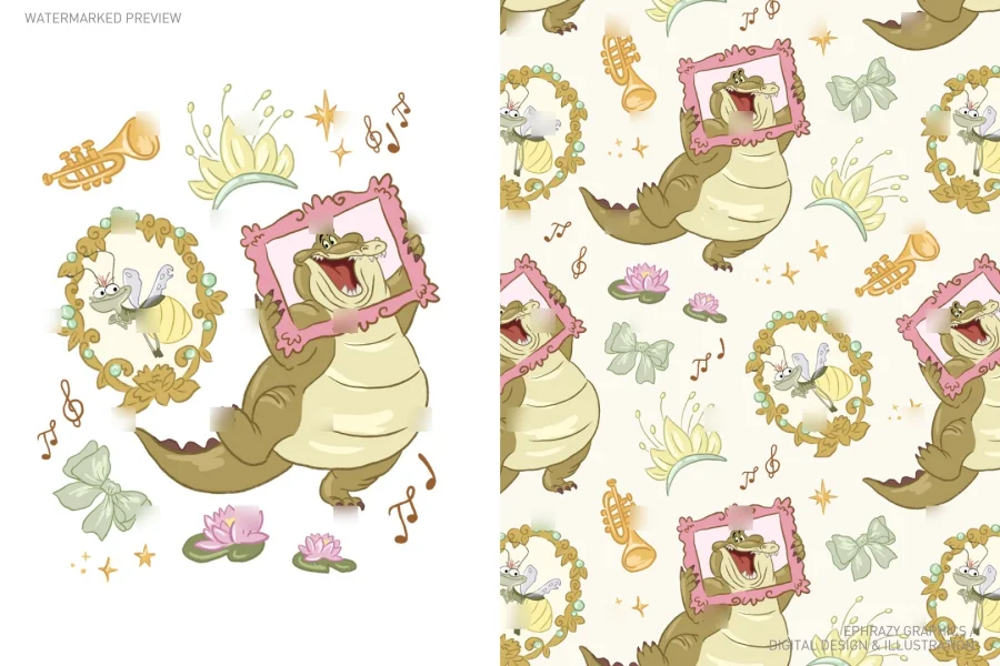 Princess and the Frog Louis and Ray Set [116] - 1