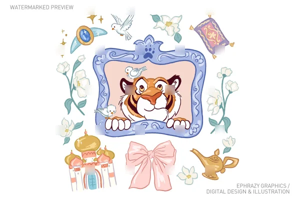 Aladdin Rajah Clipart [117] - Clipart