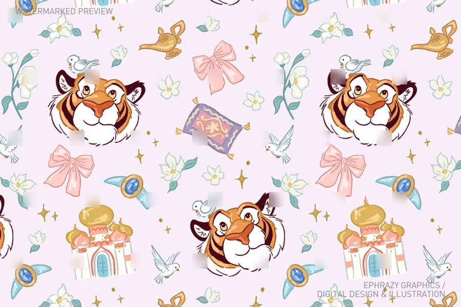 Aladdin Rajah Seamless Pattern [117] - 6