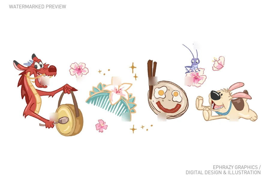 Mulan Mushu Cri-Kee Clipart [118] - 2