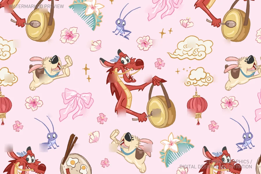 Mulan Mushu Cri-Kee Set [118] - 7